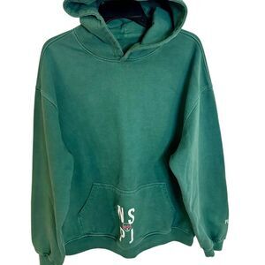 Nauset Surf Unisex Green Graphic Pullover Hoodie Standard Size M Casual